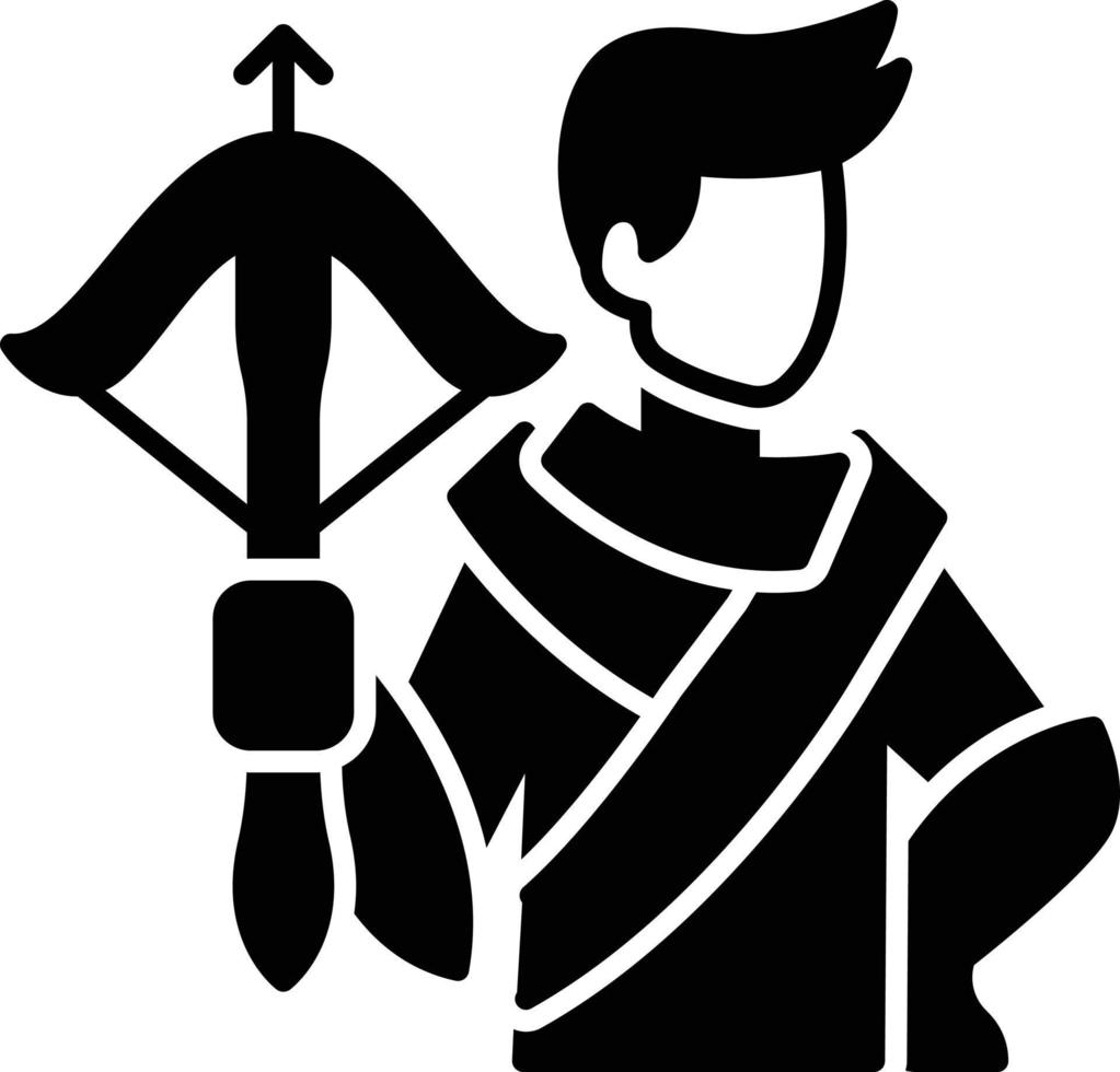 archer vector illustration on a background.Premium quality symbols.vector icons for concept and graphic design.