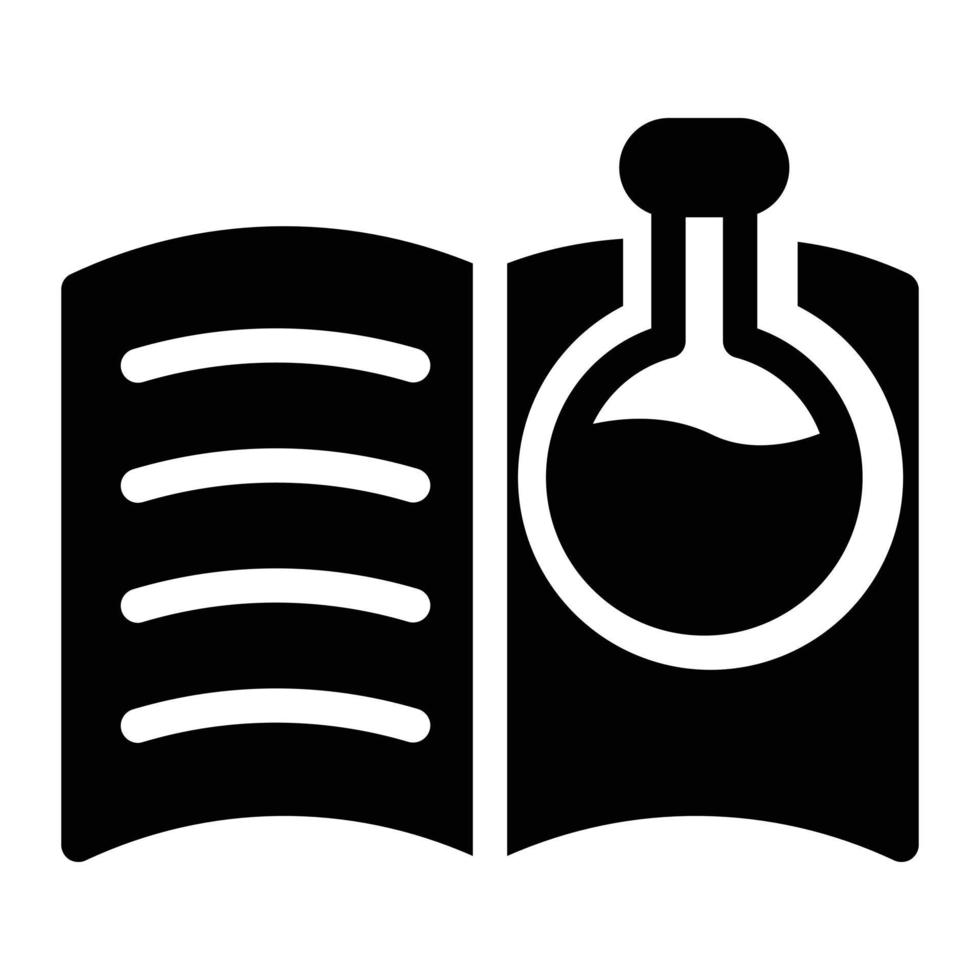 ilustración de vector de libro de ciencia en un fondo. símbolos de calidad premium. iconos de vector para concepto y diseño gráfico.