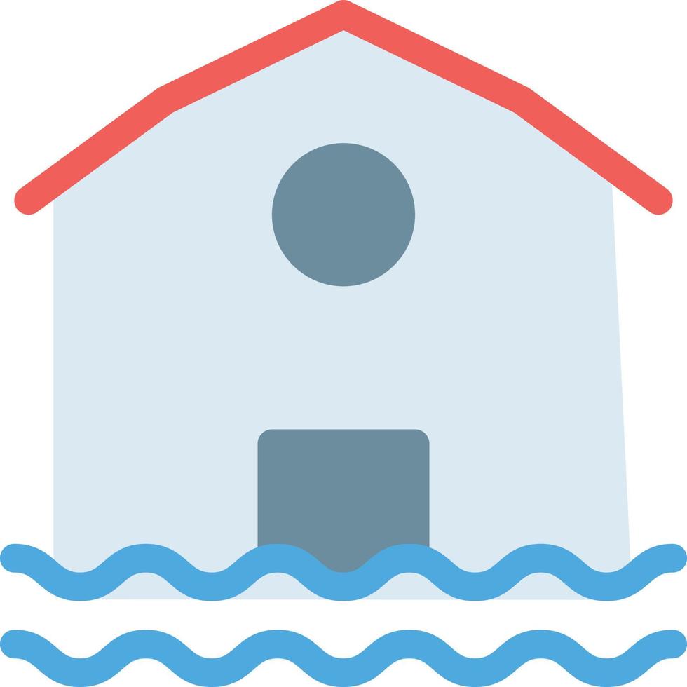 flood home vector illustration on a background.Premium quality symbols.vector icons for concept and graphic design.