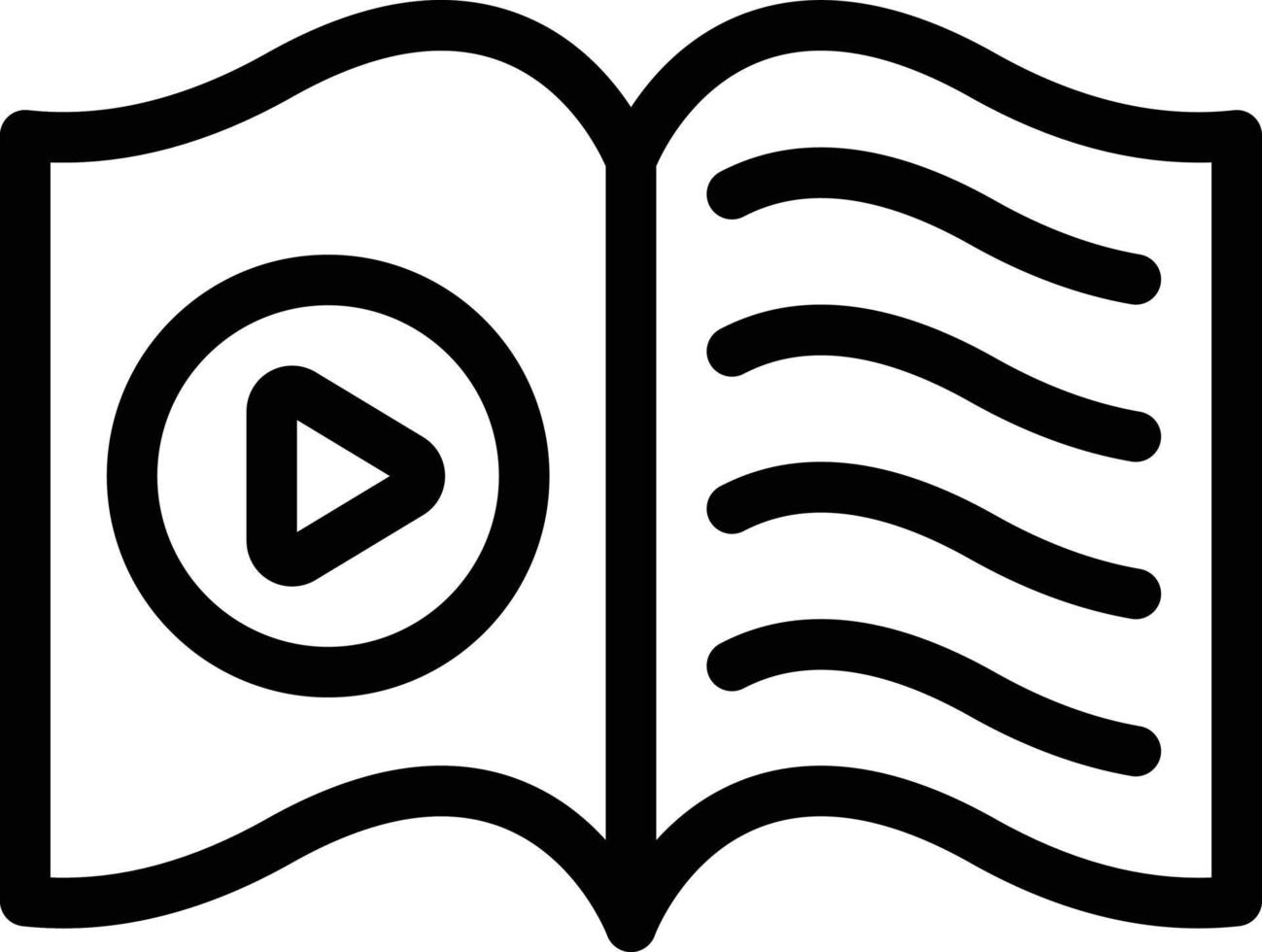 ilustración de vector de libro de video en un fondo. símbolos de calidad premium. iconos vectoriales para concepto y diseño gráfico.