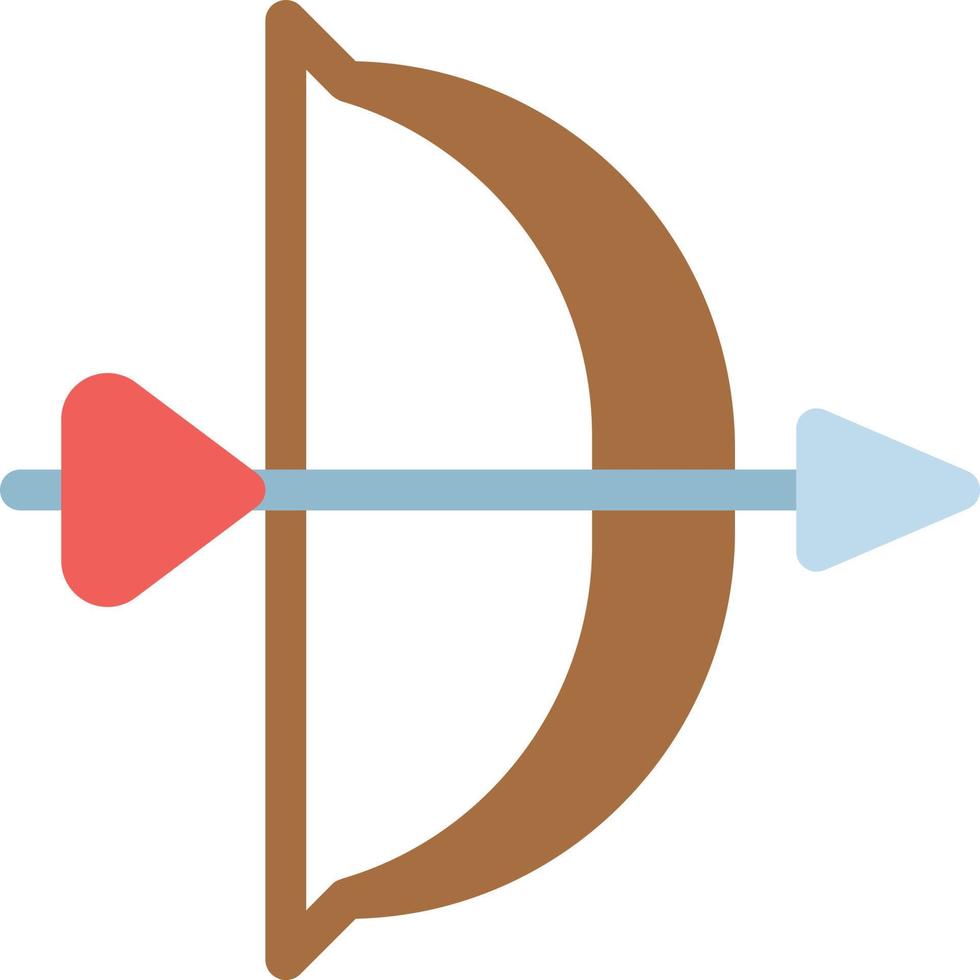 ilustración de vector de tiro con arco en un fondo. símbolos de calidad premium. iconos vectoriales para concepto y diseño gráfico.