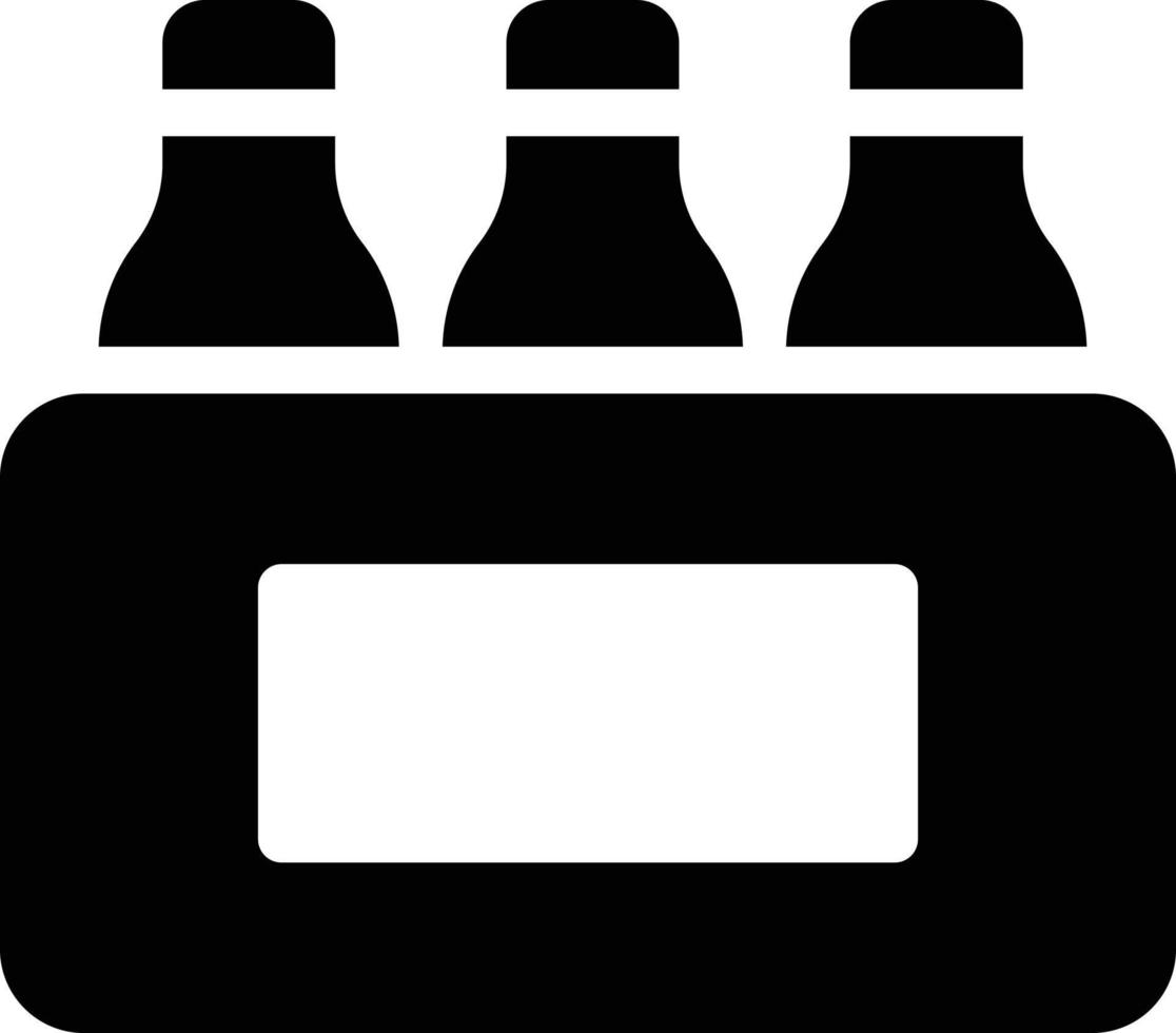 ilustración de vector de cubo de botellas en un fondo. símbolos de calidad premium. iconos vectoriales para concepto y diseño gráfico.