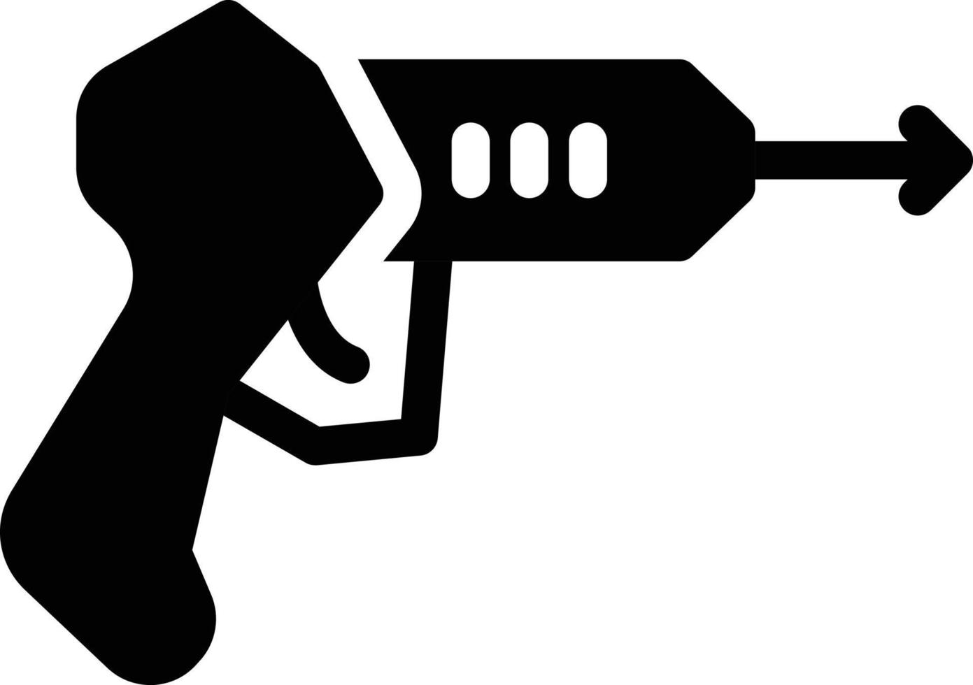 ilustración de vector de pistola en un fondo. símbolos de calidad premium. iconos vectoriales para concepto y diseño gráfico.