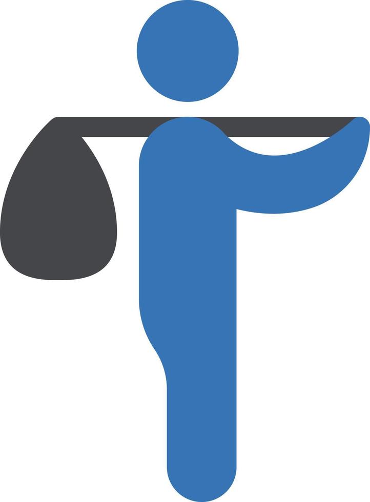 man beggar vector illustration on a background.Premium quality symbols.vector icons for concept and graphic design.
