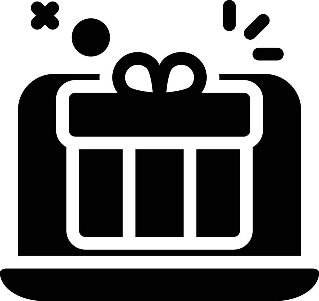 online gift vector illustration on a background.Premium quality symbols.vector icons for concept and graphic design.