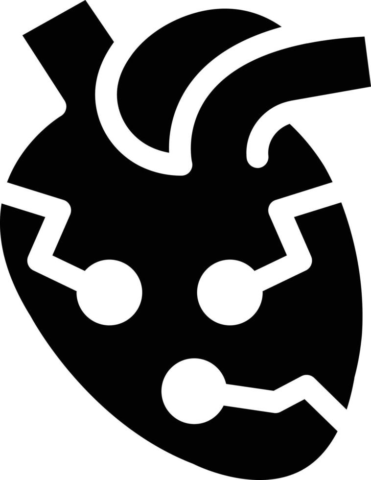 robotic heart vector illustration on a background.Premium quality symbols. vector icons for concept and graphic design.