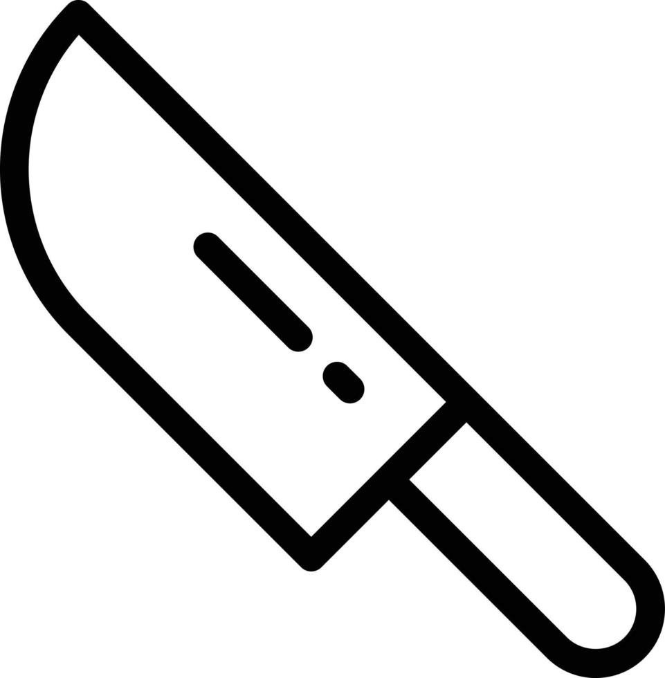 ilustración de vector de cuchillo en un fondo. símbolos de calidad premium. iconos vectoriales para concepto y diseño gráfico.