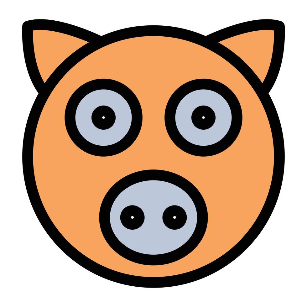 pig vector illustration on a background.Premium quality symbols.vector icons for concept and graphic design.
