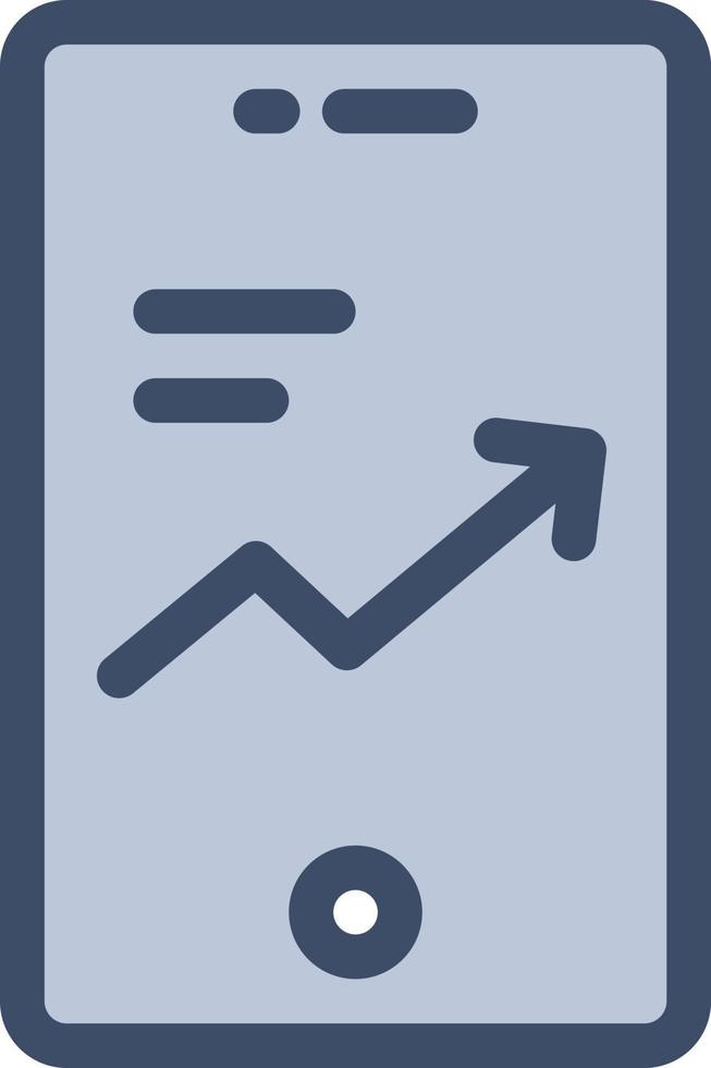 mobile graph vector illustration on a background.Premium quality symbols. vector icons for concept and graphic design.