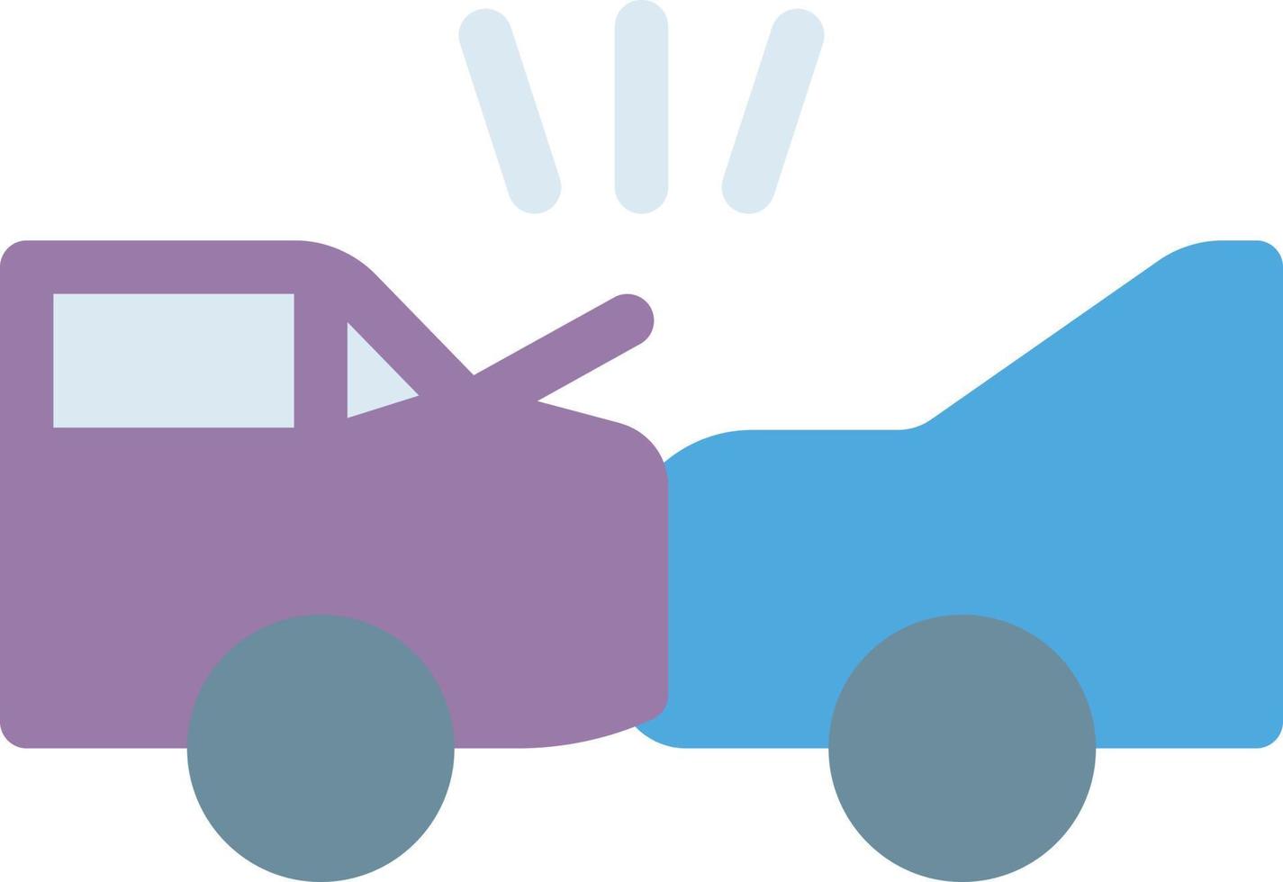 ilustración vectorial de accidente automovilístico en un fondo. símbolos de calidad premium. iconos vectoriales para concepto y diseño gráfico. vector