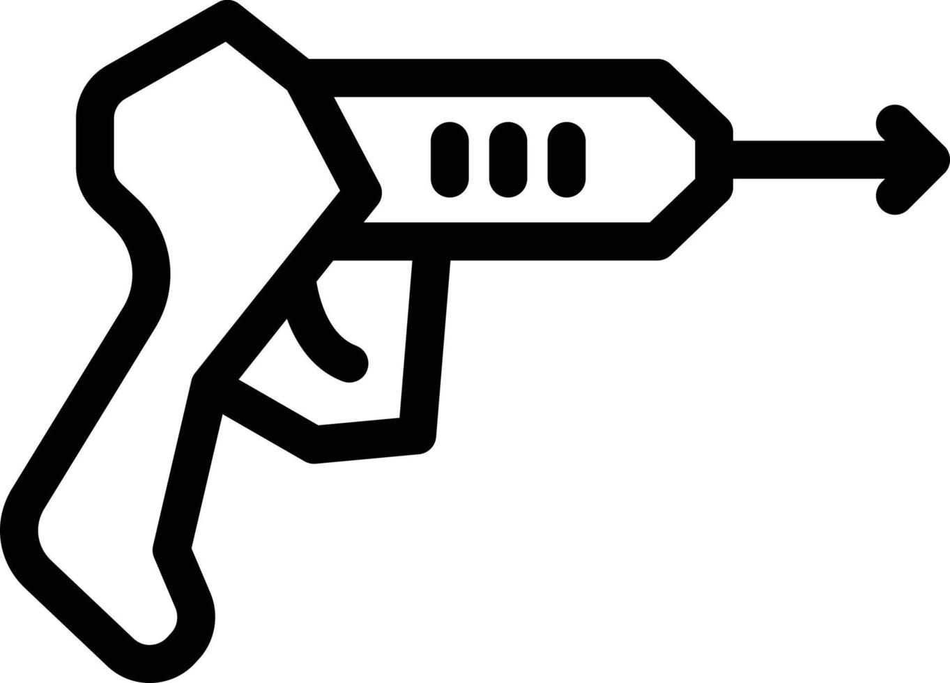 ilustración de vector de pistola en un fondo. símbolos de calidad premium. iconos vectoriales para concepto y diseño gráfico.