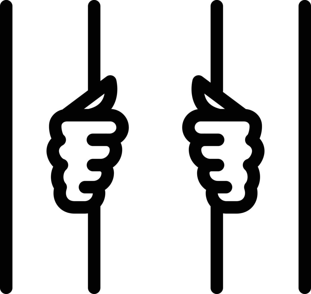 criminal lockup vector illustration on a background.Premium quality symbols.vector icons for concept and graphic design.