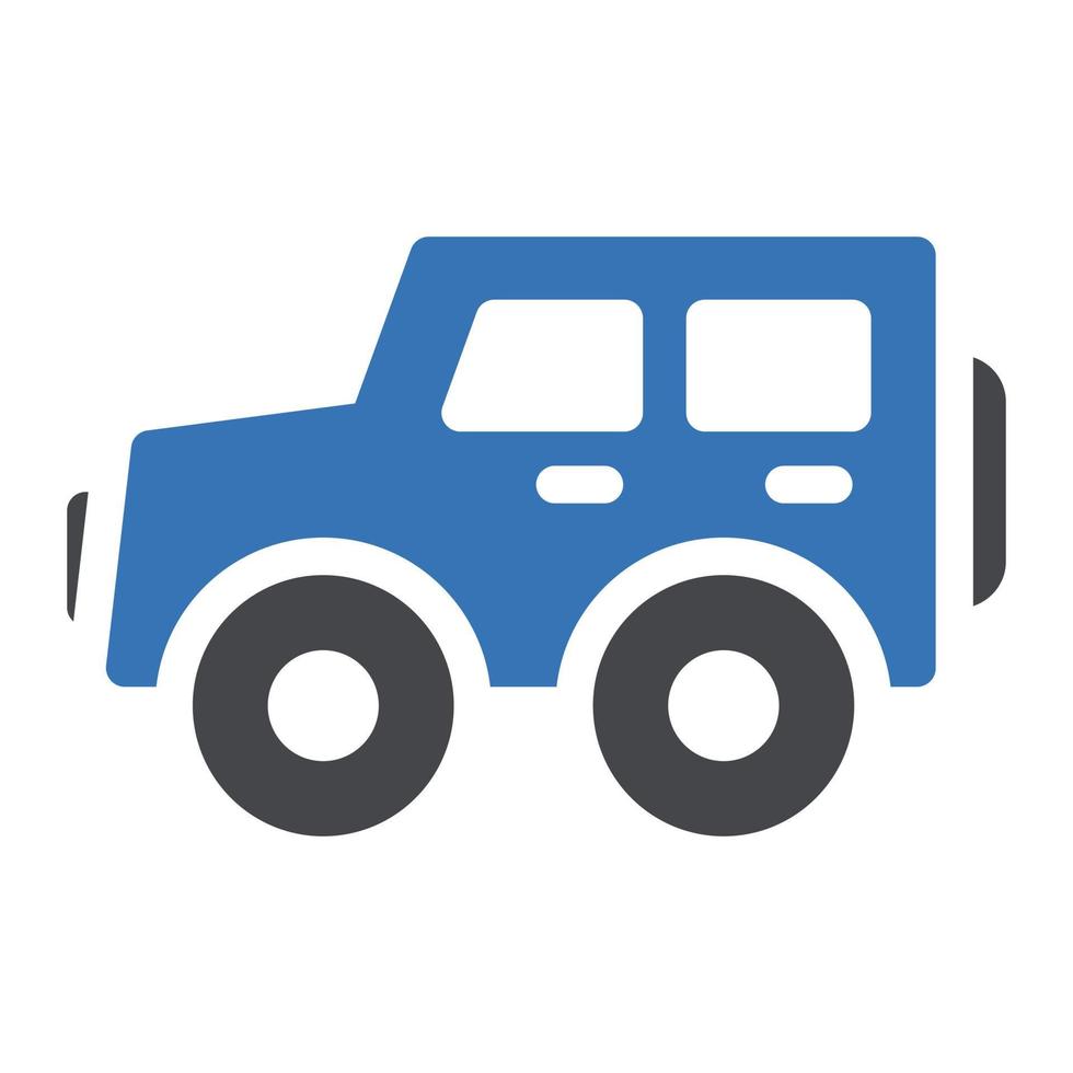 ilustración de vector de jeep en un fondo. símbolos de calidad premium. iconos vectoriales para concepto y diseño gráfico.