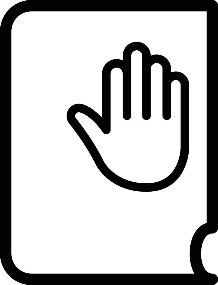 hand book vector illustration on a background.Premium quality symbols.vector icons for concept and graphic design.