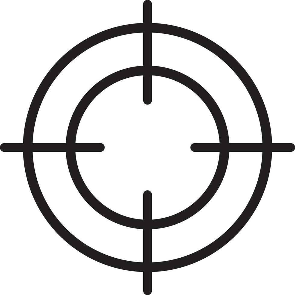sight sniper icon. Target set icons vector
