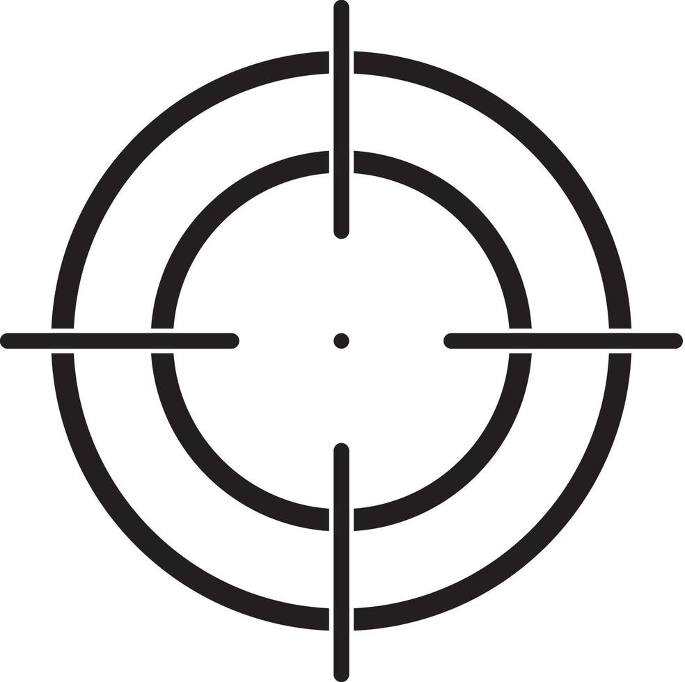 Aim icons. Target goal icon. target focus arrow. marketing aim vector