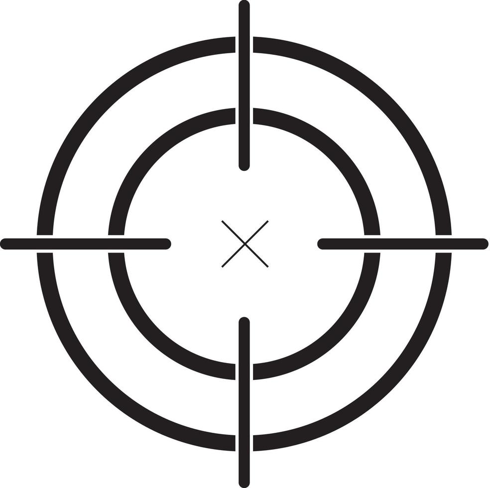 Focus target vector icon. Target goal icon. target focus arrow. marketing aim. sight sniper