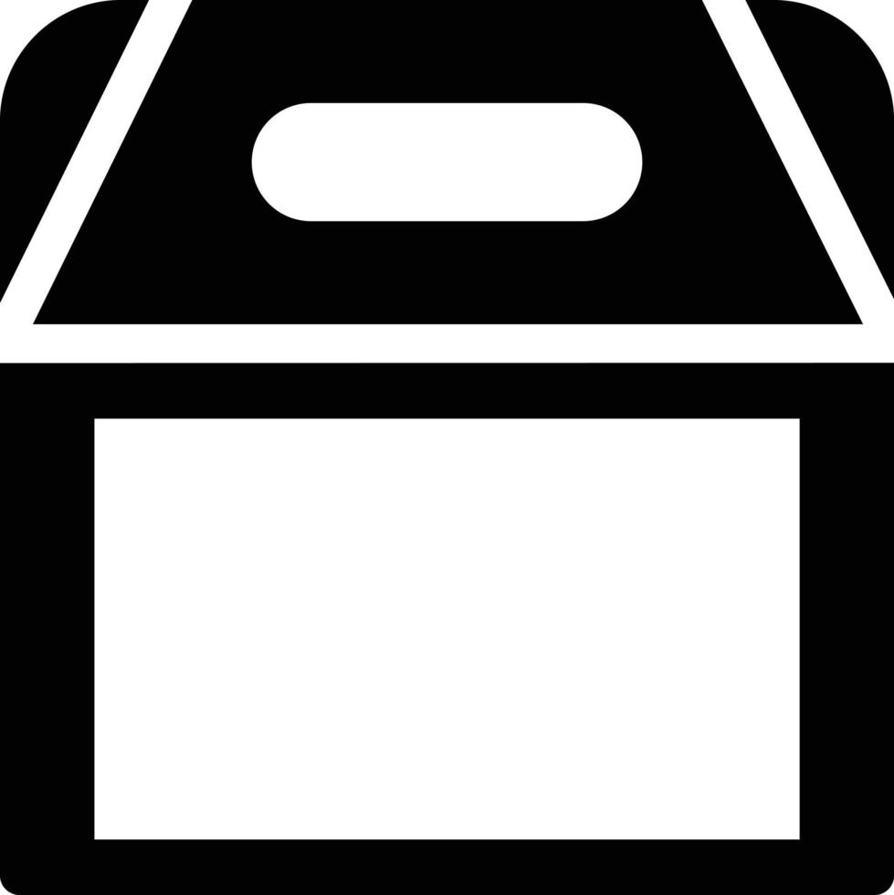 ilustración de vector de caja de entrega de alimentos en un fondo. símbolos de calidad premium. iconos vectoriales para concepto y diseño gráfico.