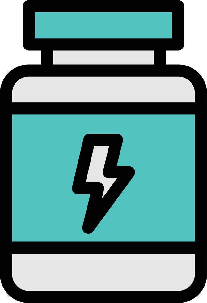 ilustración de vector de bebida energética en un fondo. símbolos de calidad premium. iconos vectoriales para concepto y diseño gráfico.