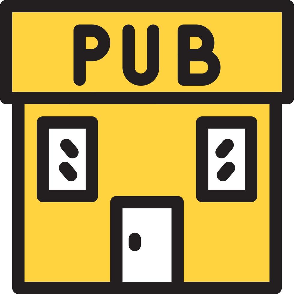 pub shop vector illustration on a background.Premium quality symbols. vector icons for concept and graphic design.