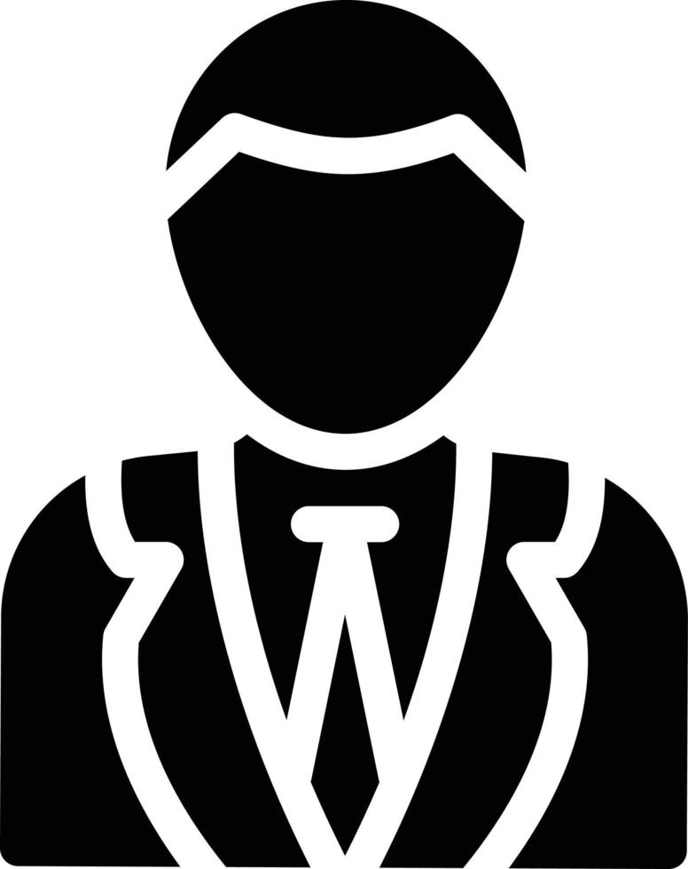 ilustración de vector de hombre de negocios en un fondo. símbolos de calidad premium. iconos vectoriales para concepto y diseño gráfico.