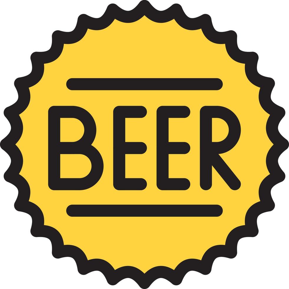 Ilustración de vector de cerveza en un fondo. Símbolos de calidad premium. iconos vectoriales para concepto y diseño gráfico.