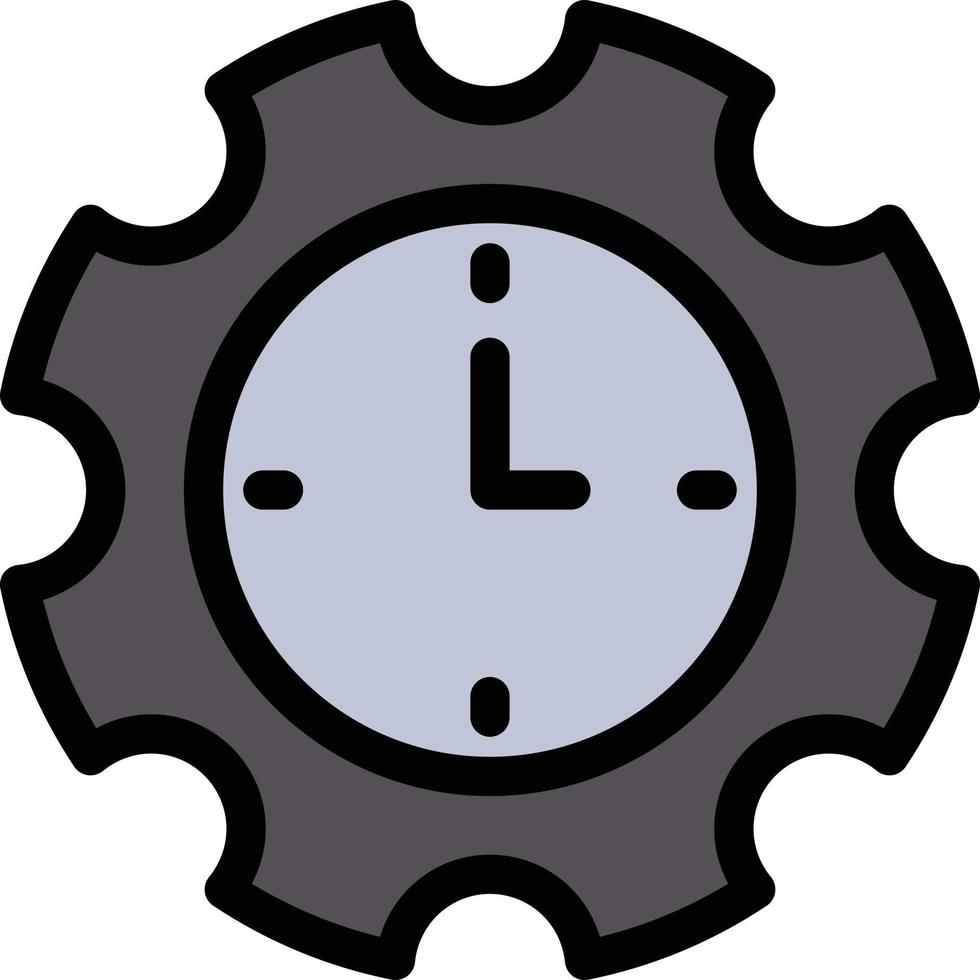 ilustración vectorial de configuración de tiempo en un fondo. símbolos de calidad premium. iconos vectoriales para concepto y diseño gráfico. vector