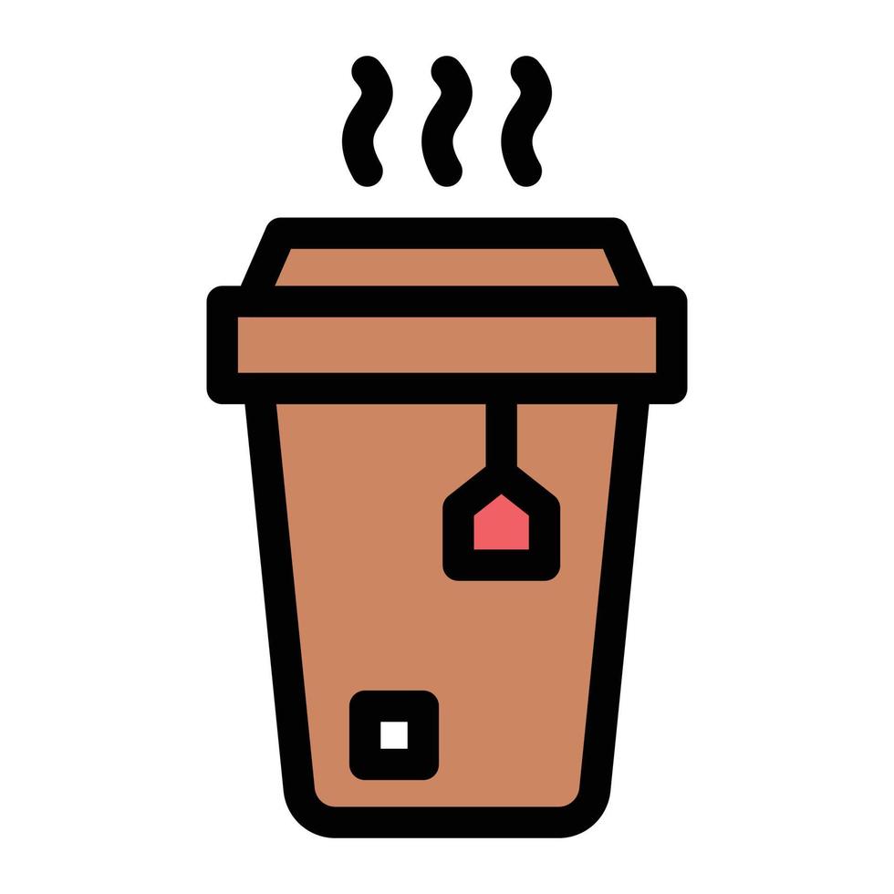 ilustración de vector de café en un fondo. símbolos de calidad premium. iconos vectoriales para concepto y diseño gráfico.