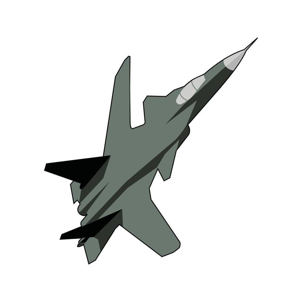 modern stealth aircraft vector