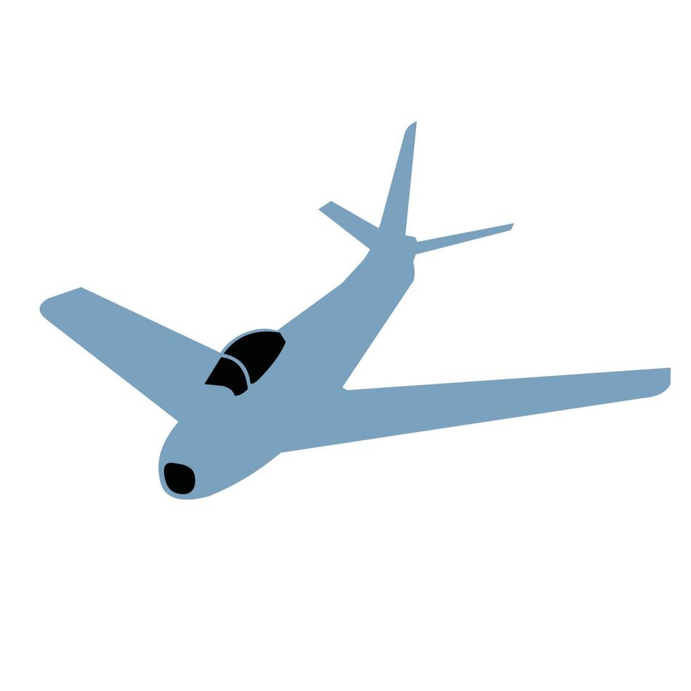vintage war jetplane vector