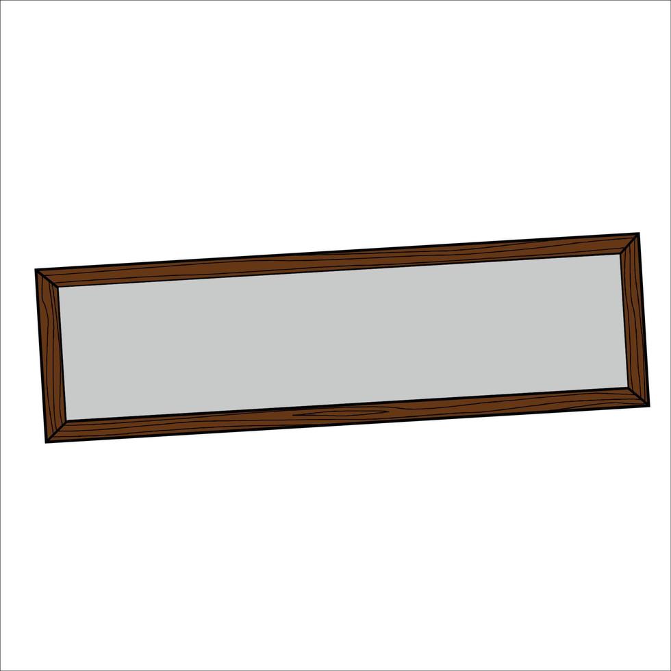 blank wood frame vector