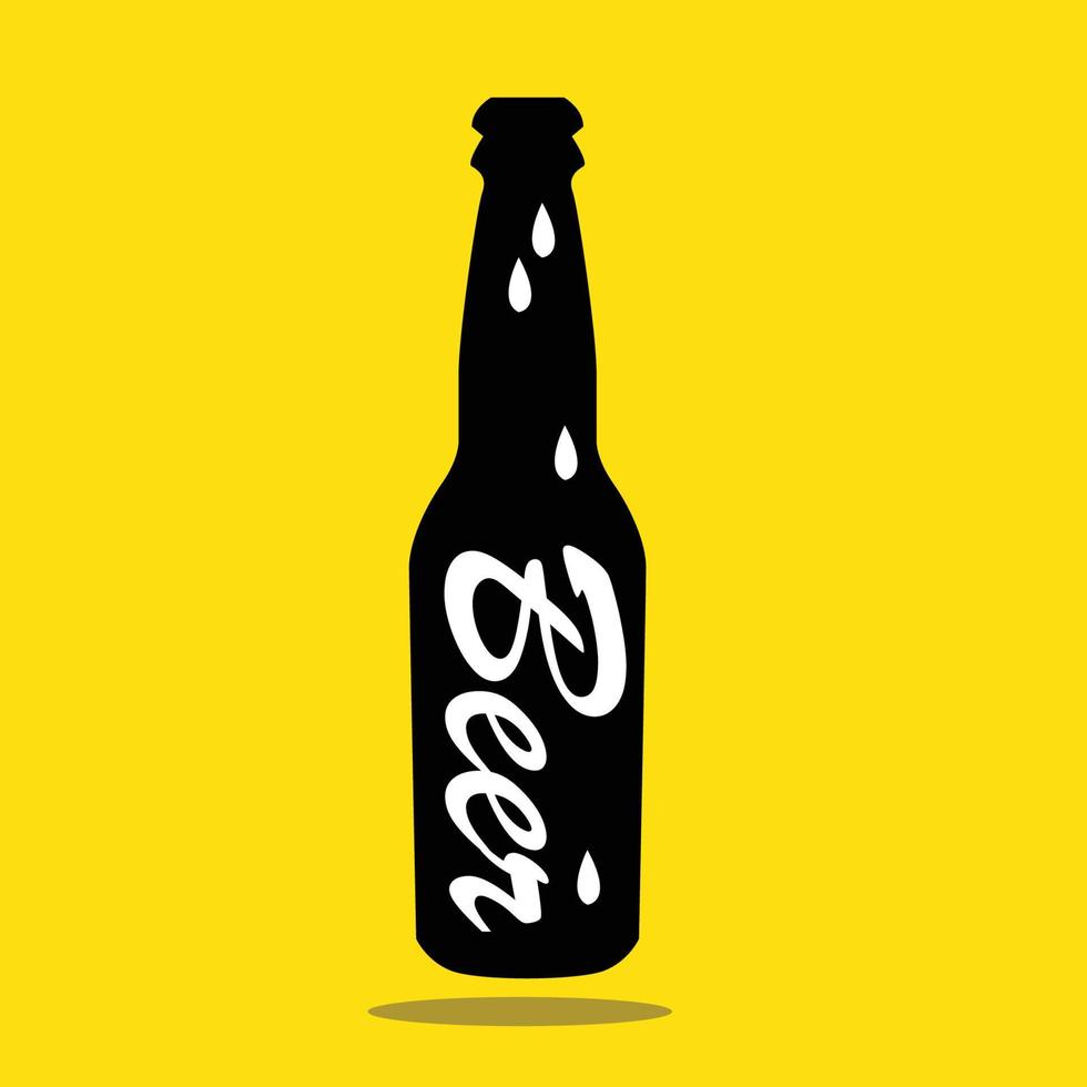 beer bottle drink vector design