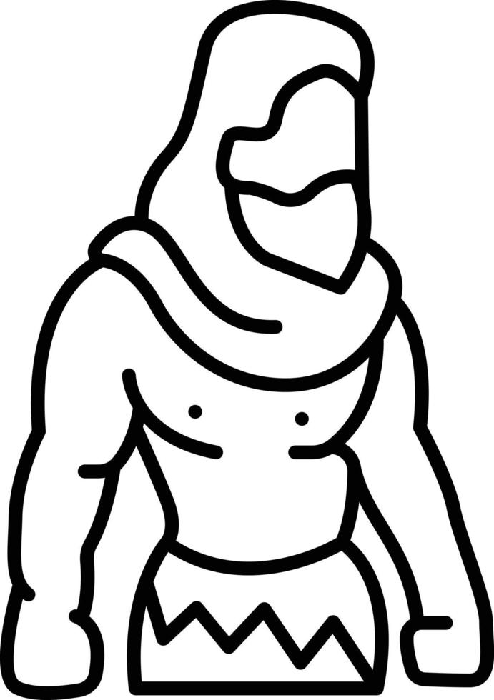 shaman vector illustration on a background.Premium quality symbols.vector icons for concept and graphic design.