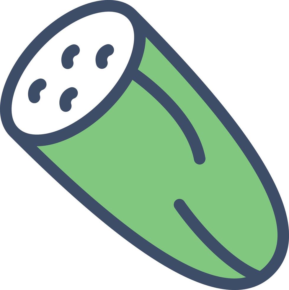 Ilustración de vector de pepino en un fondo. Símbolos de calidad premium. Iconos vectoriales para concepto y diseño gráfico.