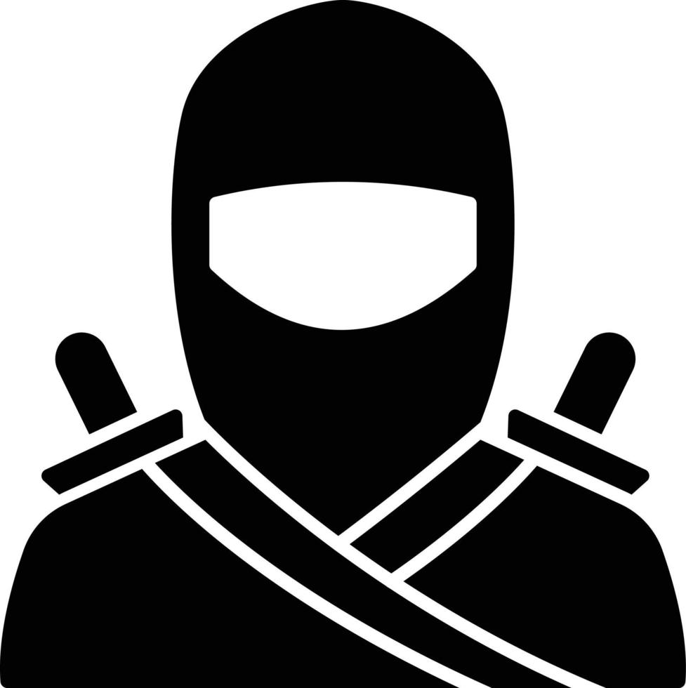 ilustración vectorial ninja en un fondo. símbolos de calidad premium. iconos vectoriales para concepto y diseño gráfico. vector