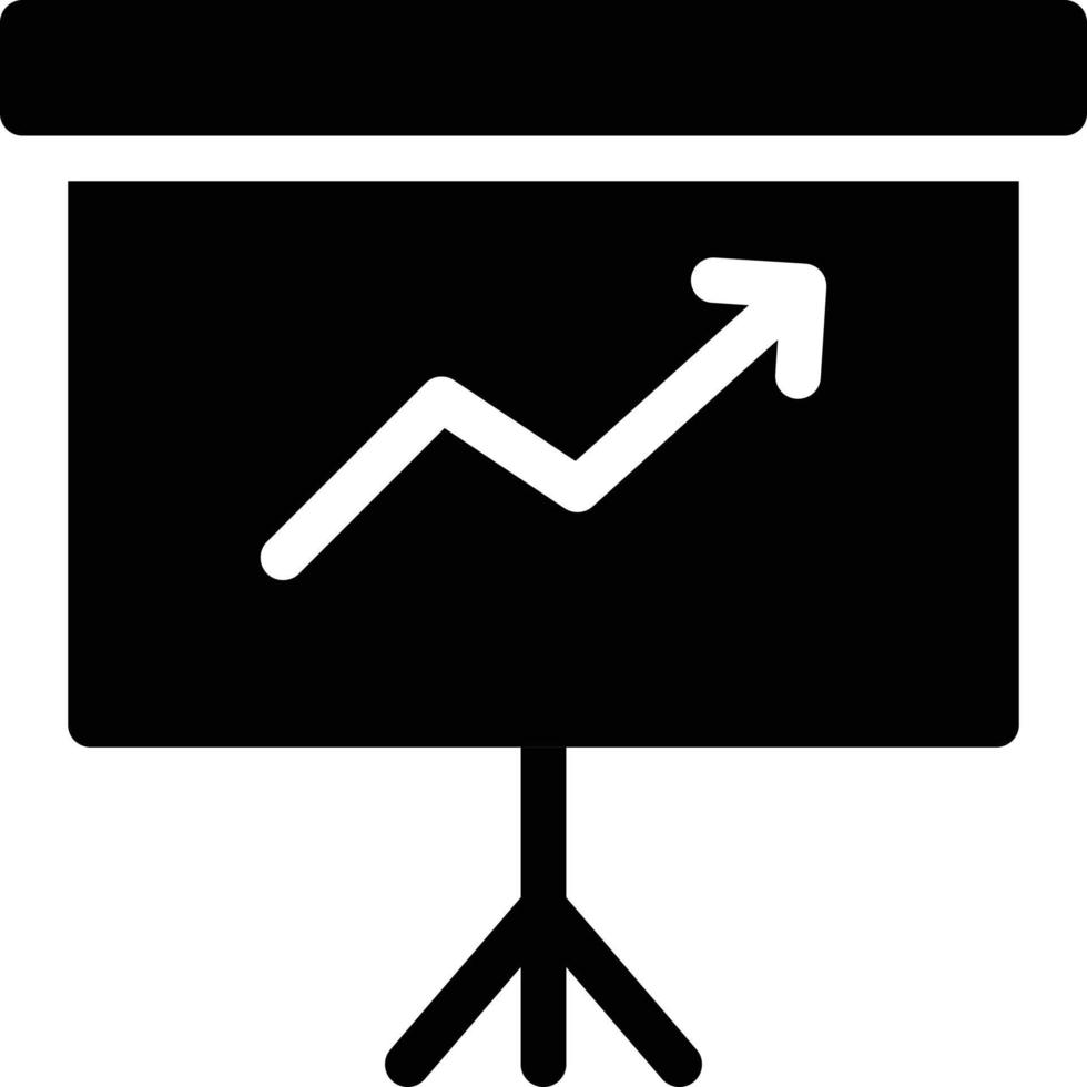 ilustración de vector de tablero de presentación en un fondo. símbolos de calidad premium. iconos vectoriales para concepto y diseño gráfico.