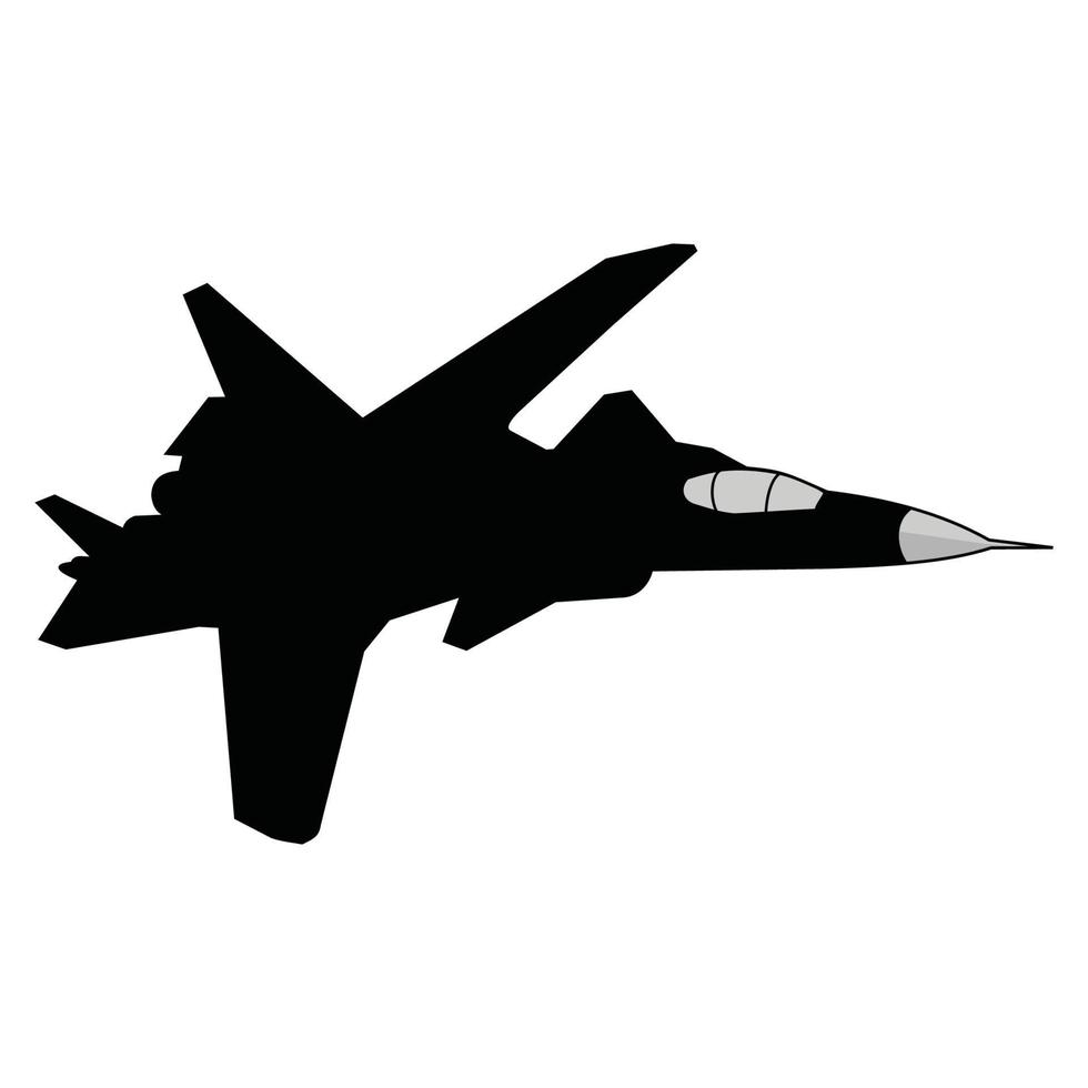 modern stealth aircraft vector