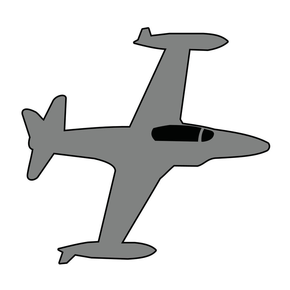 avion de guerra antiguo vector