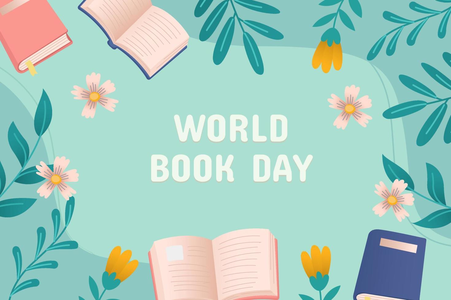 World Book Day Background vector