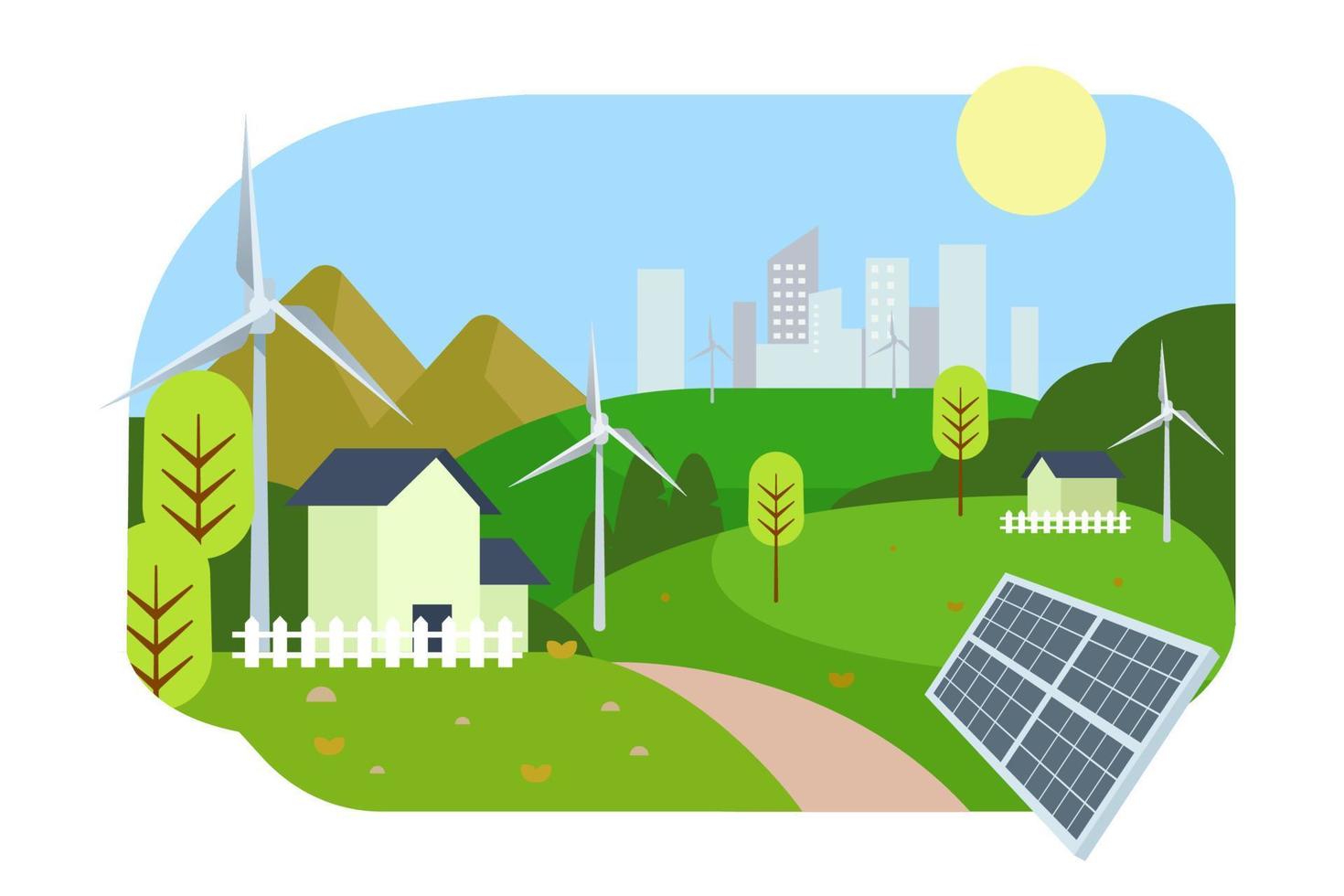 Green Technology Illustration vector