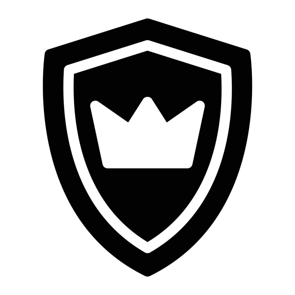 shield crown vector illustration on a background.Premium quality symbols.vector icons for concept and graphic design.
