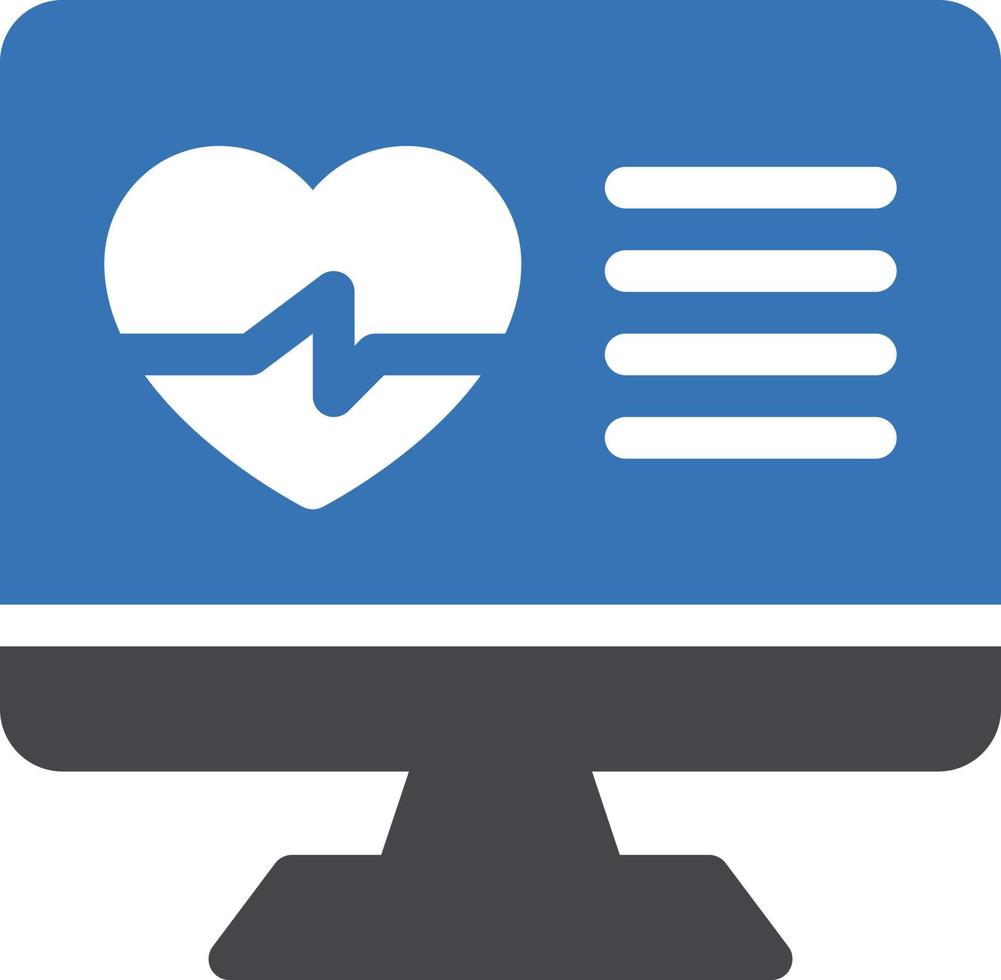 screen heart pulse vector illustration on a background.Premium quality symbols. vector icons for concept and graphic design.