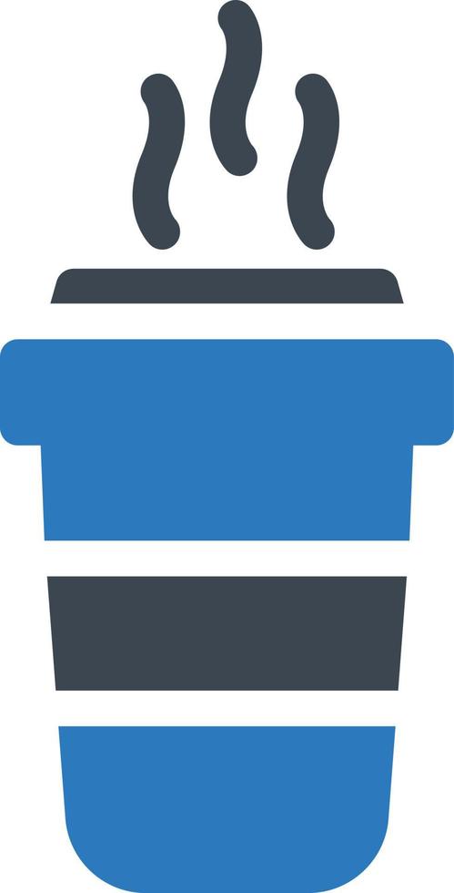 ilustración vectorial de café caliente en un fondo. símbolos de calidad premium. iconos vectoriales para concepto y diseño gráfico. vector