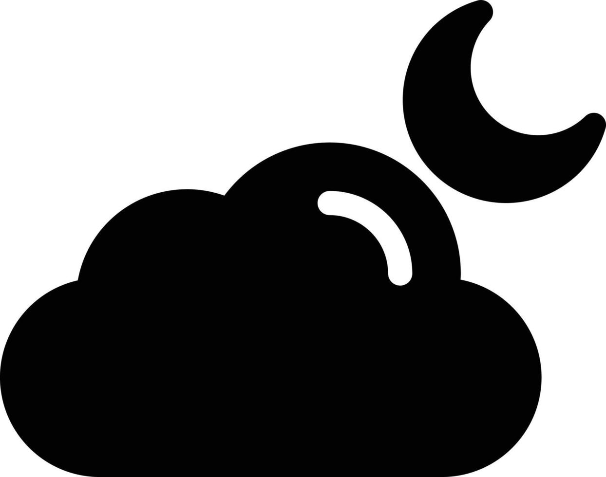 cloud moon vector illustration on a background.Premium quality symbols.vector icons for concept and graphic design.