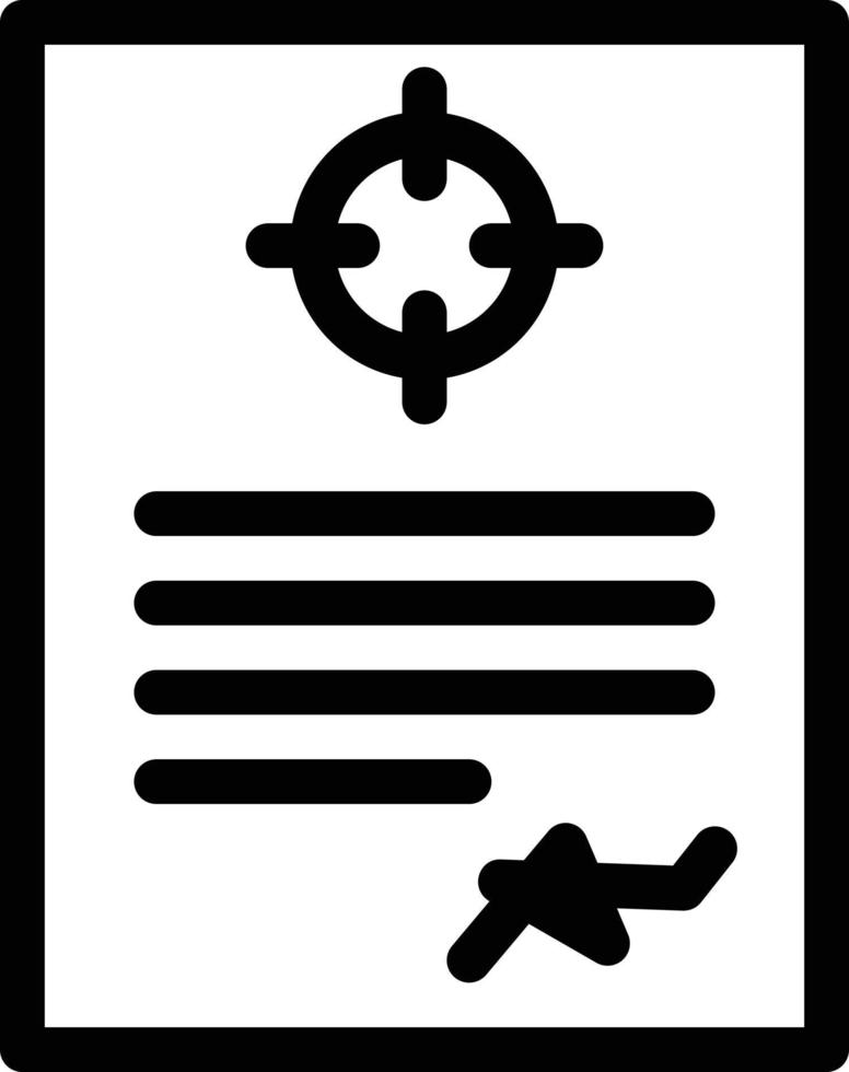 ilustración de vector de documento de caza en un fondo. símbolos de calidad premium. iconos vectoriales para concepto y diseño gráfico.