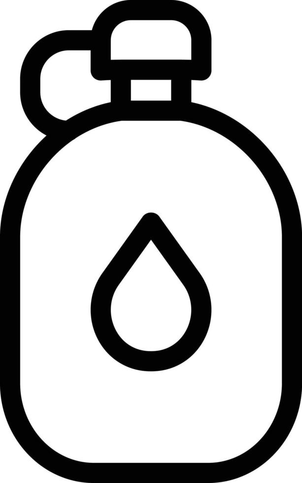 ilustración de vector de botella de agua en un fondo. símbolos de calidad premium. iconos vectoriales para concepto y diseño gráfico.