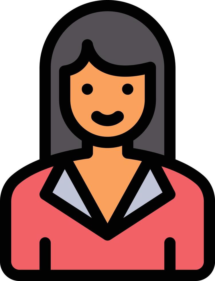 female manager vector illustration on a background.Premium quality symbols.vector icons for concept and graphic design.