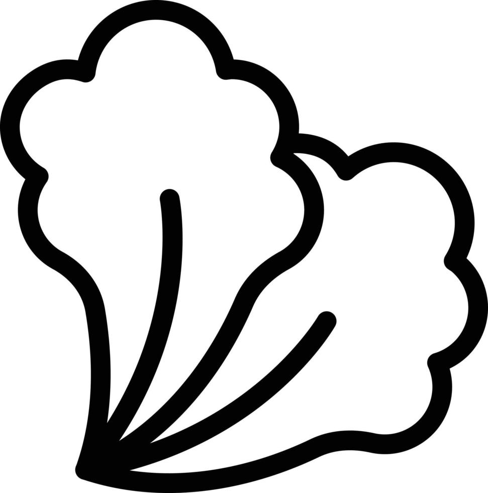 ilustración de vector de lechuga en un fondo. símbolos de calidad premium. iconos vectoriales para concepto y diseño gráfico.