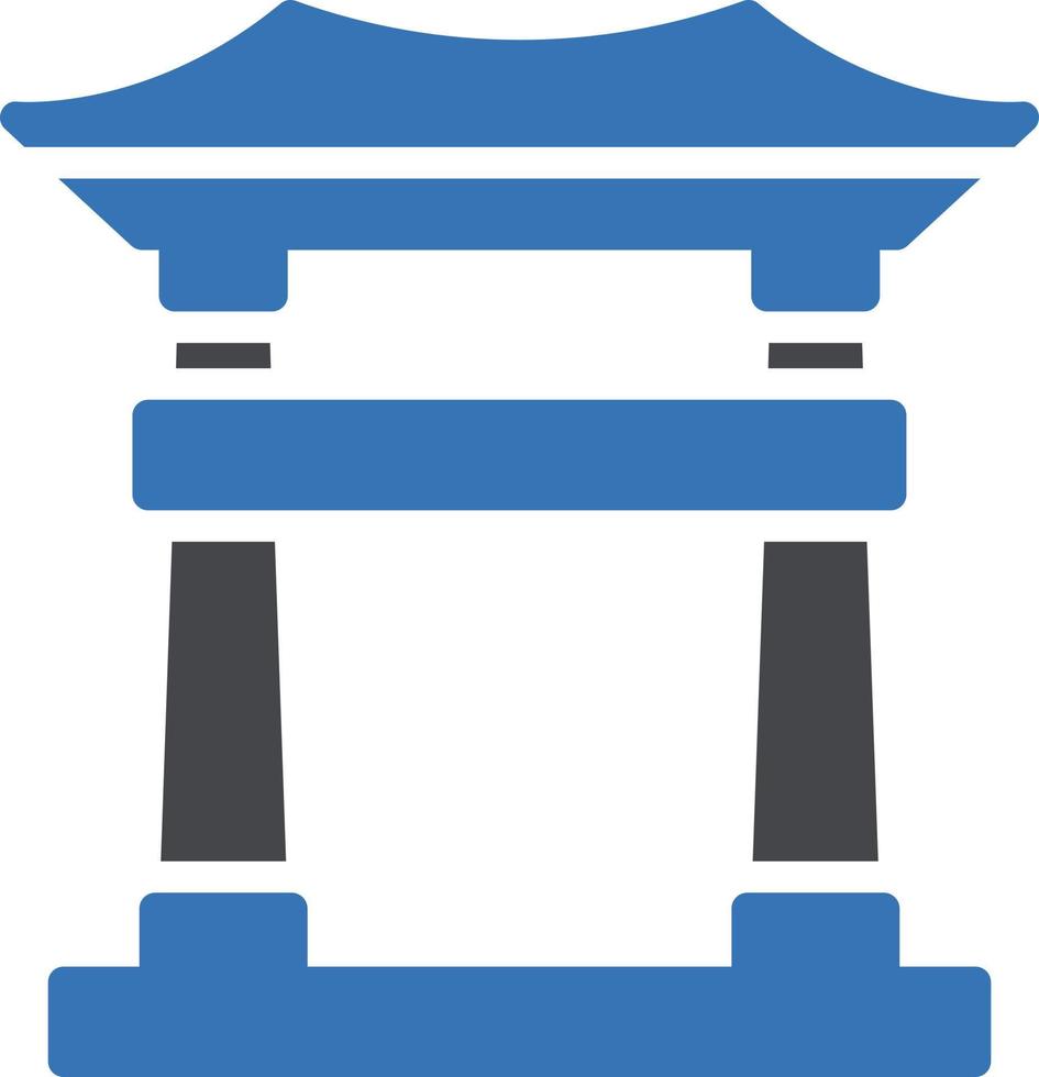 torii gate vector illustration on a background.Premium quality symbols.vector icons for concept and graphic design.