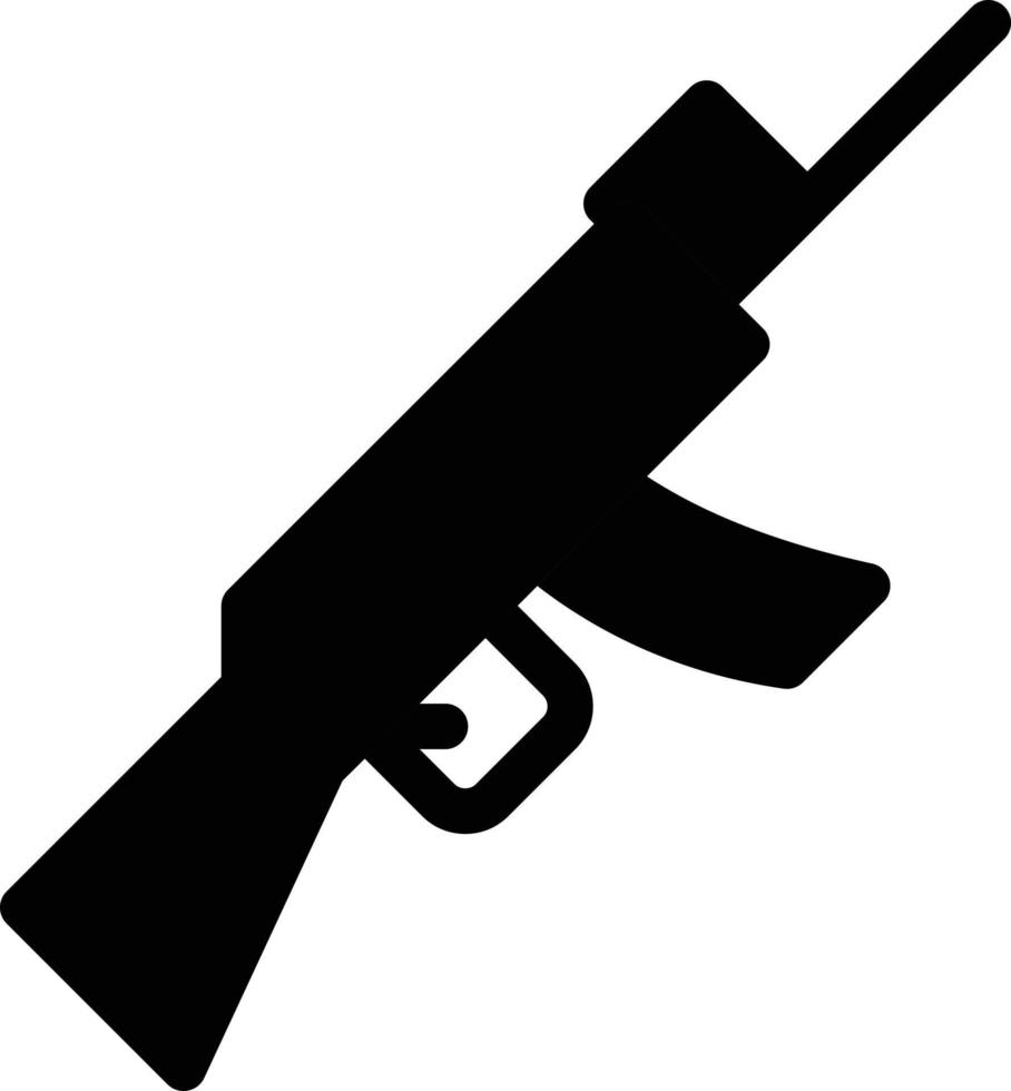 ilustración de vector de rifle en un fondo. símbolos de calidad premium. iconos vectoriales para concepto y diseño gráfico.